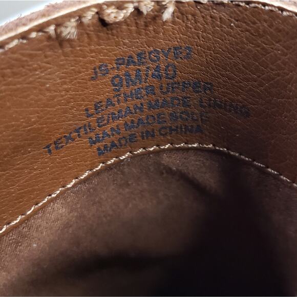 Jessica Simpson Womens 9 Paegye Leather Suede Fringe Boot Brown New - Picture 10 of 12